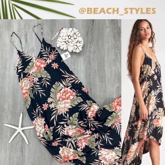 🔆BILLABONG🔆THE BEST MIDI FLORAL DRESS - Picture 1 of 12